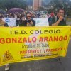 Plantón del Magisterio frente al concejo de Bogota 30 de mayo de 2017